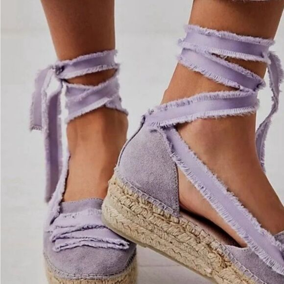 New Free  People Destino Espadrille Platforms Size 39 - Picture 1 of 16